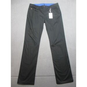 Stone Rose Chino Pants Mens 36 Black NWT Stretch Slim Fit 5 Pocket DUS 100